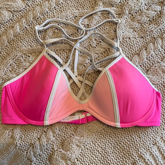 PINK Victoria’s Secret hot pink swimsuit top